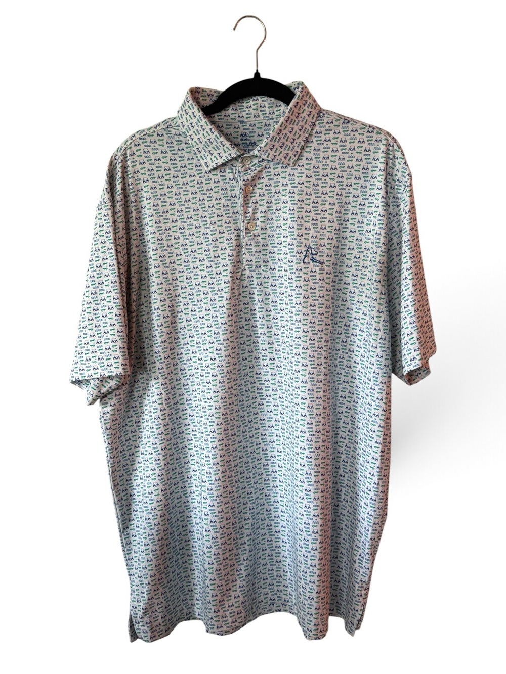 Rhoback The Chubbs Golf Polo Men’s XL Alligator Golf Cart Performance Shirt